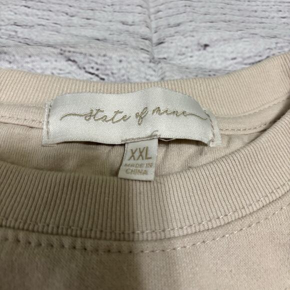 State of Mine Womens Size XXL Pullover Warm Holiday Sweatshirt Merry Print - Picture 8 of 9